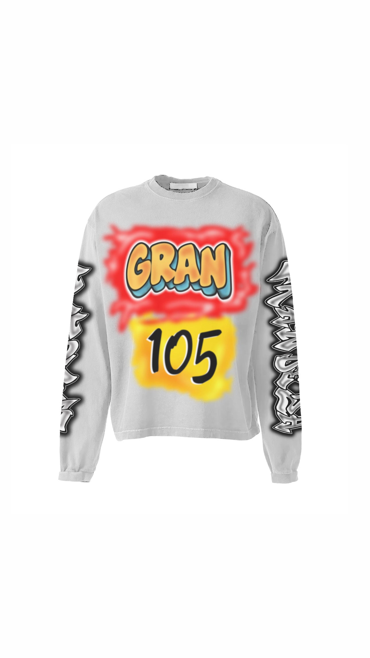 Airbrushed Long Sleeve (White)